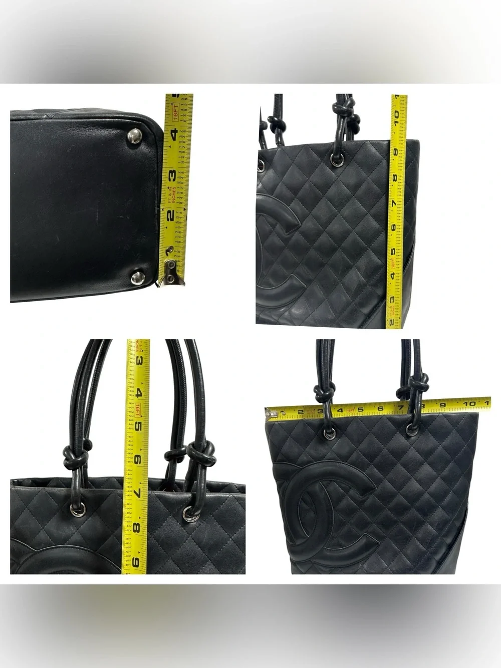 Chanel Black Cambon Quilted Lambskin Leather PM Tote Bucket Bag - Picture 11 of 16